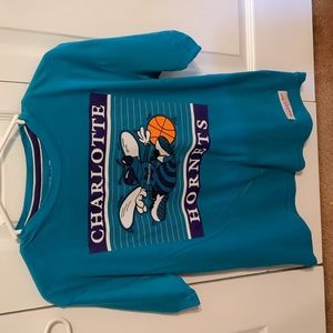 Charlotte Hornets vintage retro look t shirt